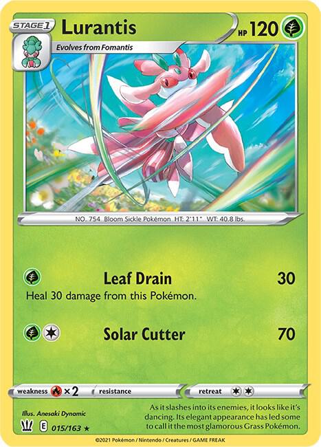 Lurantis 015/163 Reverse Holofoil — Battle Styles Pokémon card