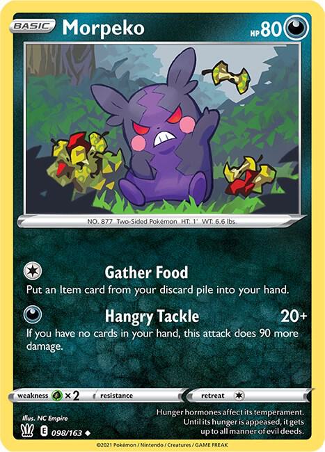 Morpeko 098/163 — Battle Styles Pokémon card