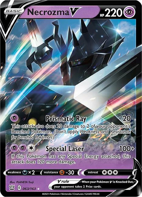 Necrozma V 063/163 Holofoil — Battle Styles Pokémon card