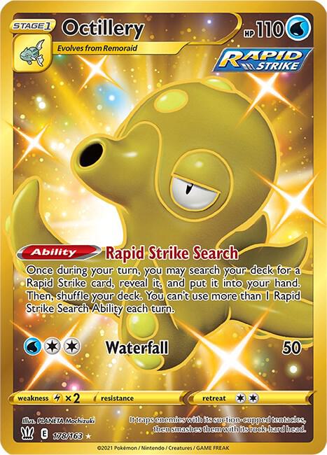Octillery 178/163 Holofoil — Battle Styles Pokémon card
