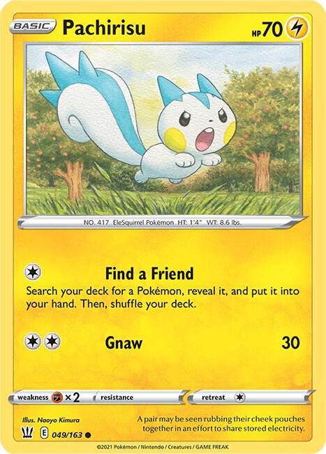 Pachirisu 049/163 — Battle Styles Pokémon card