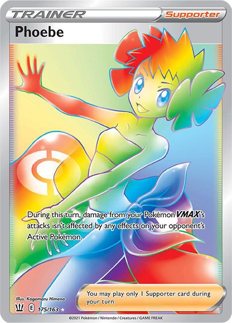 Phoebe 175/163 Holofoil — Battle Styles Pokémon card