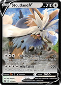 Stoutland V 117/163 Holofoil — Battle Styles Pokémon card