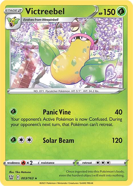 Victreebel 003/163 Reverse Holofoil — Battle Styles Pokémon card