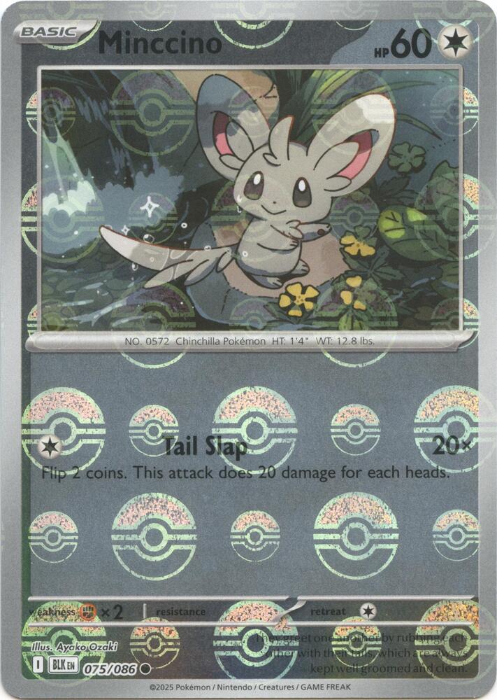 Cinccino 076/086 Poke Ball, Black Bolt Pokémon card