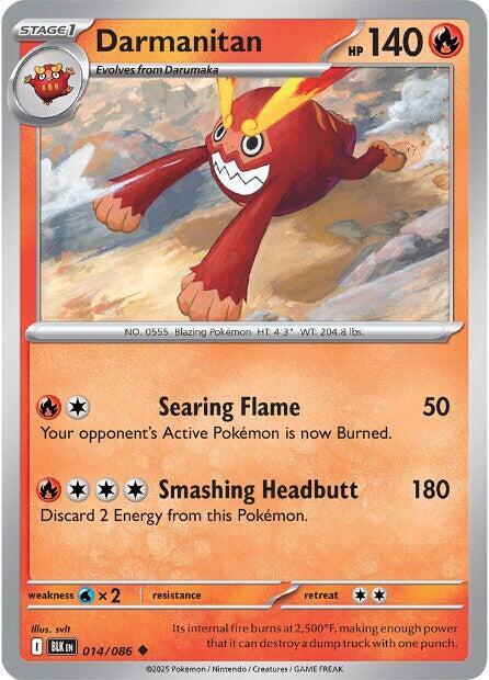 Darmanitan 014/086 — Black Bolt Pokémon card