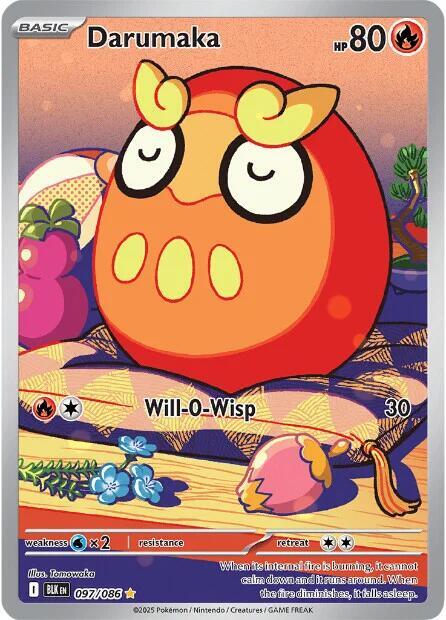 Darumaka 097/086 Holofoil — Black Bolt Pokémon card