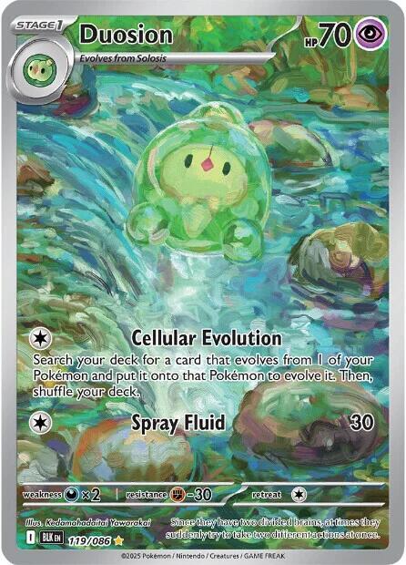 Duosion 119/086 Holofoil — Black Bolt Pokémon card