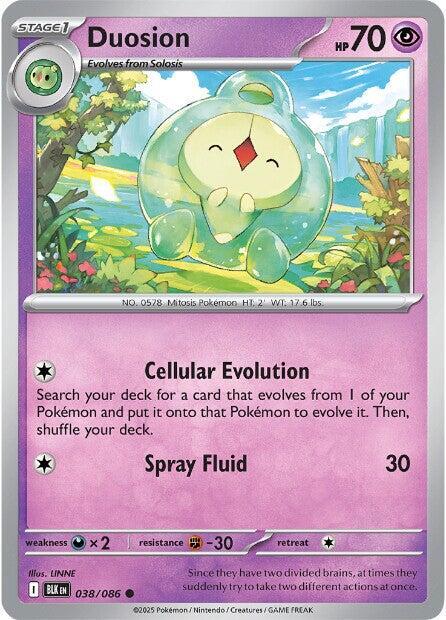 Pokemon - Scarlet & Violet - Black Bolt - Duosion - 038/086 - Reverse Holofoil