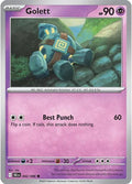 Golett 042/086 Reverse Holofoil — Black Bolt Pokémon card