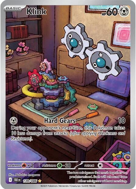 Pokemon - Scarlet & Violet - Black Bolt - Klink - 139/086 - Holofoil