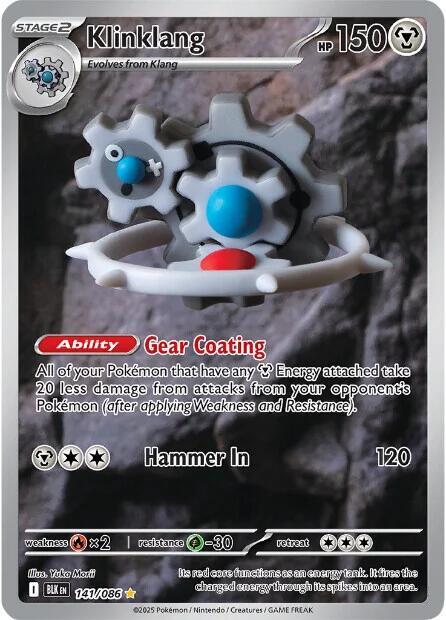 Pokemon - Scarlet & Violet - Black Bolt - Klinklang - 141/086 - Holofoil