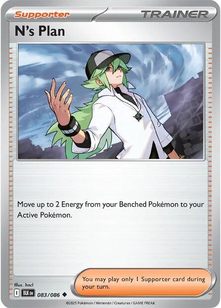 N's Plan 083/086 — Black Bolt Pokémon card
