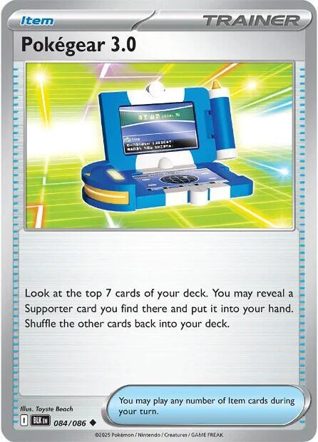 Pokemon - Scarlet & Violet - Black Bolt - Pokegear 3.0 - 084/086 - Reverse Holofoil