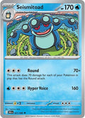 Seismitoad 021/086 Reverse Holofoil — Black Bolt Pokémon card