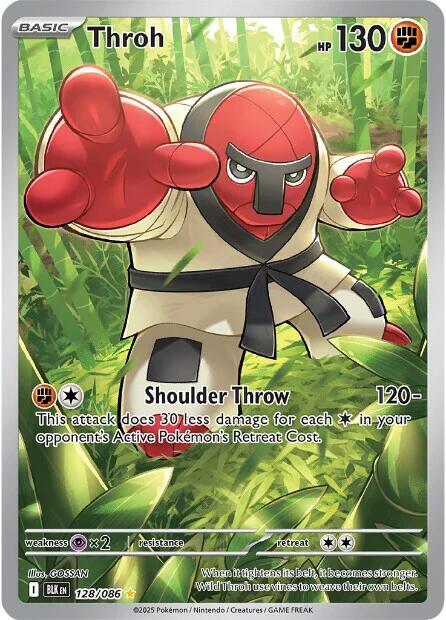 Throh 128/086 Holofoil — Black Bolt Pokémon card