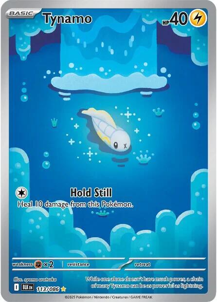 Tynamo 113/086 Holofoil — Black Bolt Pokémon card