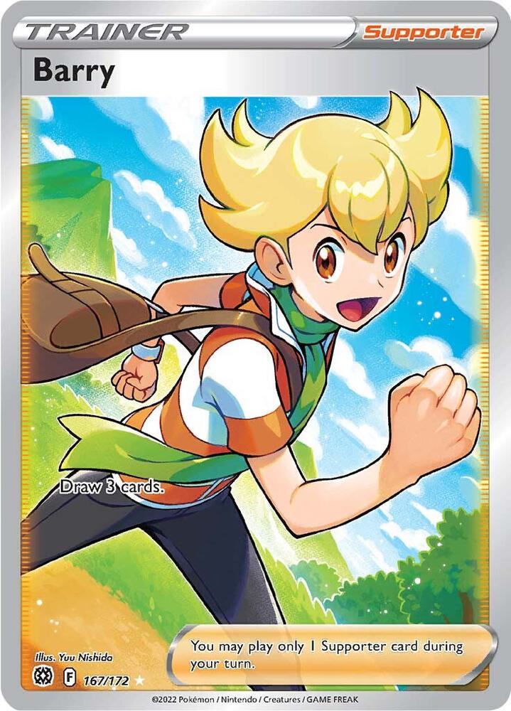 Barry 167/172 Holofoil — Brilliant Stars Pokémon card
