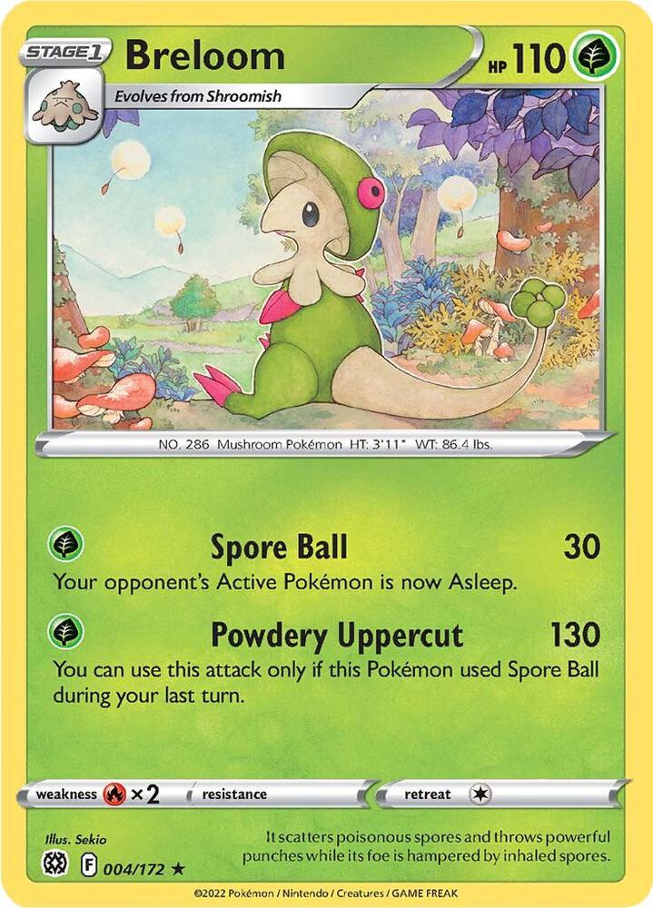 Breloom 004/172 — Brilliant Stars Pokémon card
