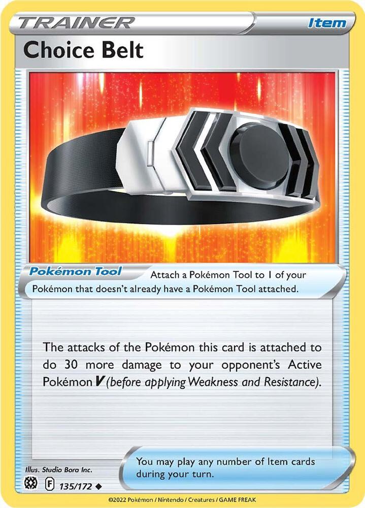 Choice Belt 135/172 Reverse Holofoil — Brilliant Stars Pokémon card