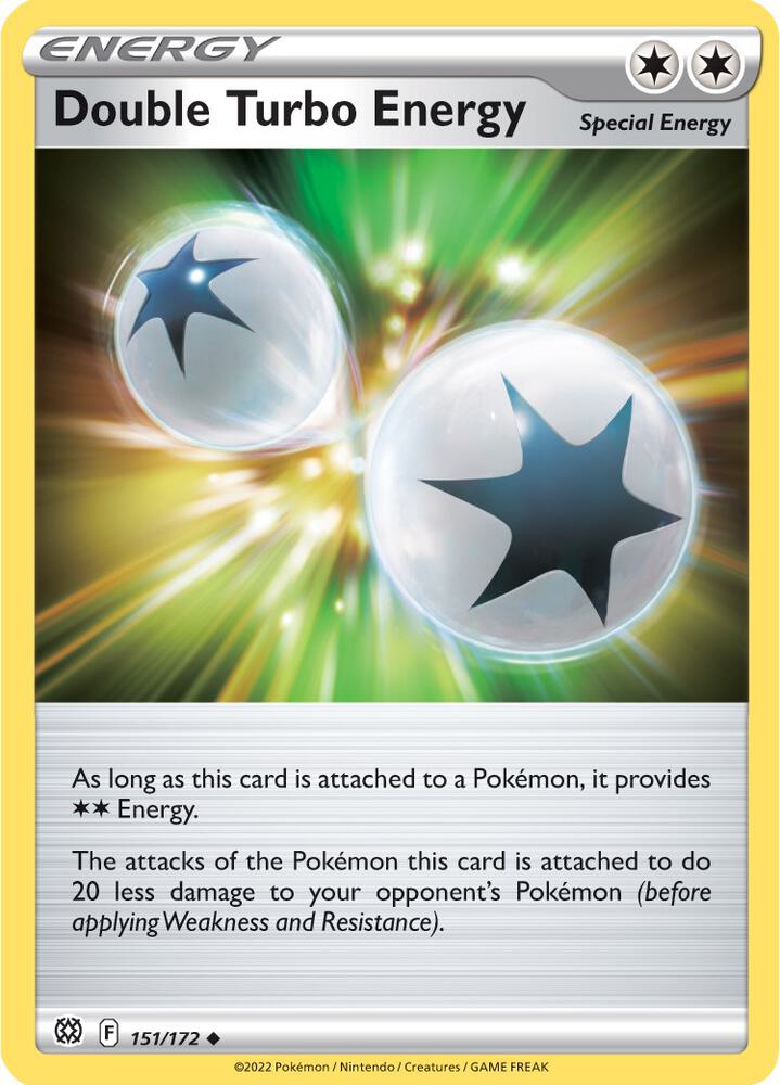 Double Turbo Energy 151/172 Reverse Holofoil — Brilliant Stars Pokémon card