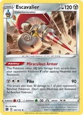 Escavalier 101/172 Reverse Holofoil — Brilliant Stars Pokémon card