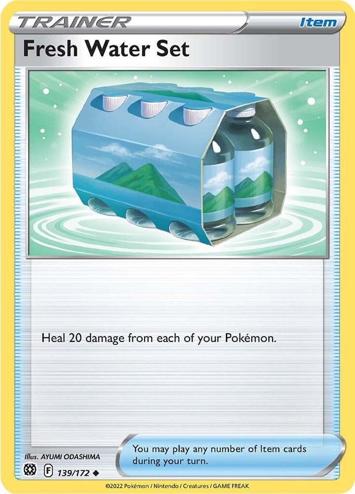 Fresh Water Set 139/172 Reverse Holofoil — Brilliant Stars Pokémon card