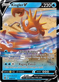 Kingler V 028/172 Holofoil — Brilliant Stars Pokémon card