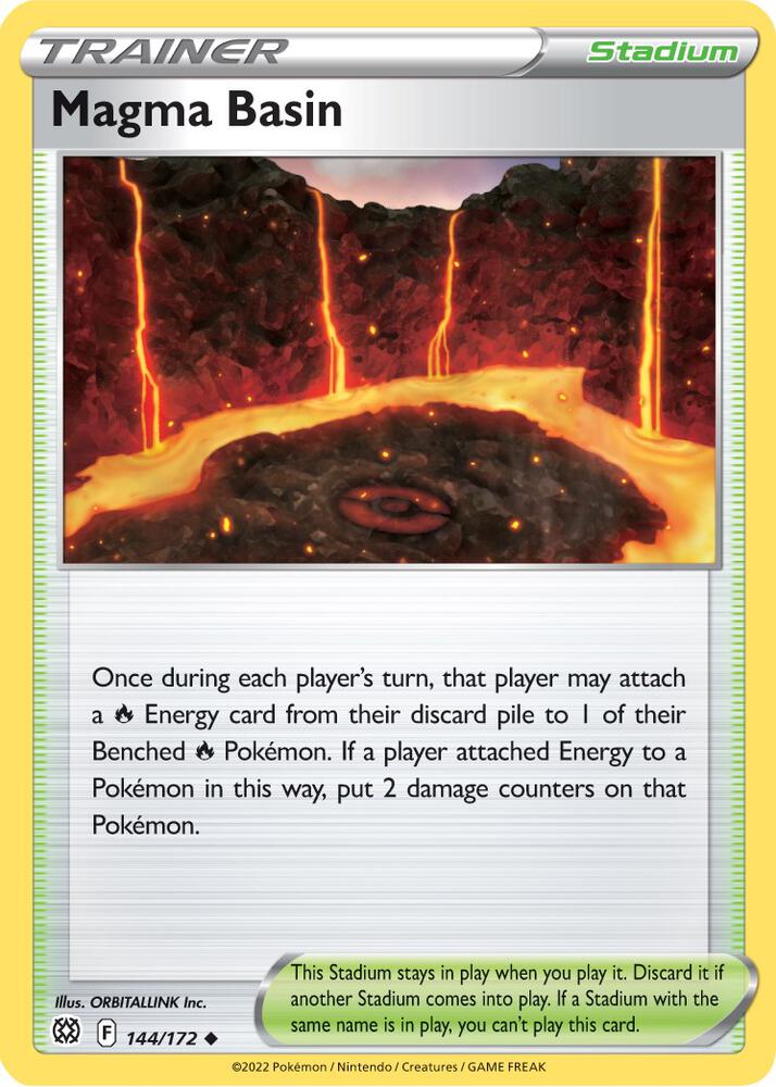 Magma Basin 144/172 — Brilliant Stars Pokémon card