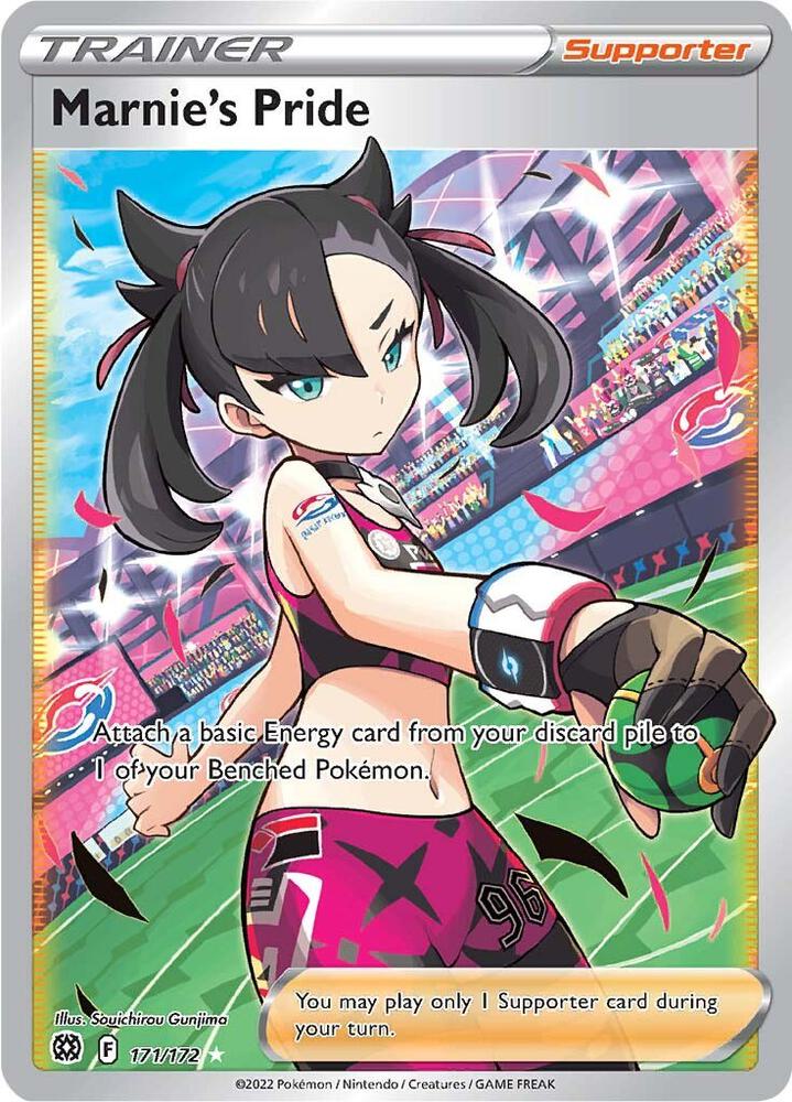 Marnie's Pride 171/172 Holofoil — Brilliant Stars Pokémon card