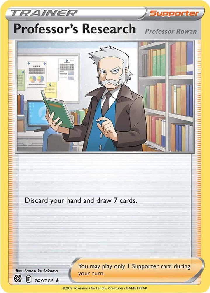 Professor's Research 147/172 Holofoil — Brilliant Stars Pokémon card