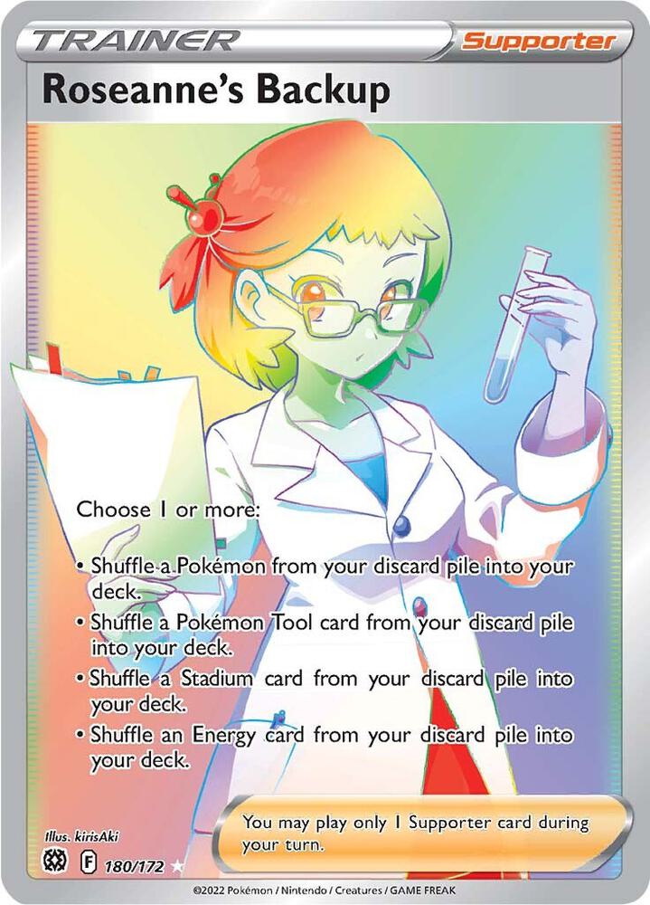 Pokemon - Brilliant Stars - Roseanne's Backup - 180/172 - Holofoil
