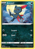 Sneasel 086/172 Reverse Holofoil — Brilliant Stars Pokémon card