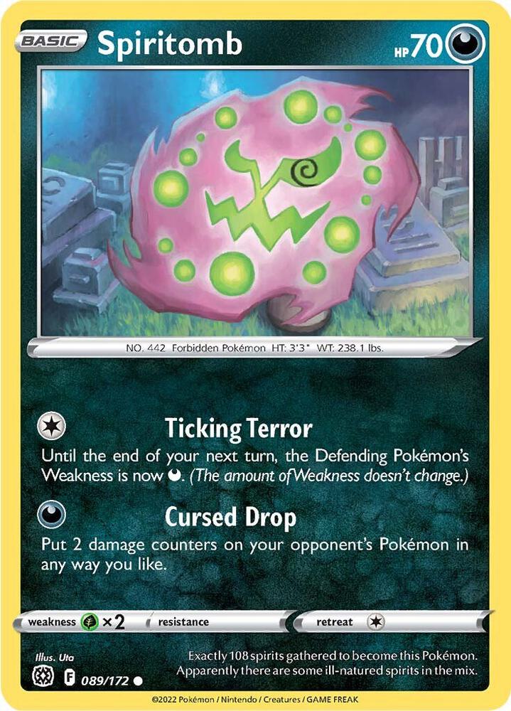 Spiritomb 089/172 — Brilliant Stars Pokémon card