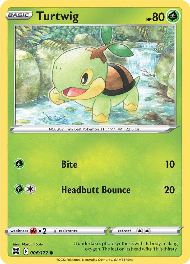 Turtwig 006/172 — Brilliant Stars Pokémon card