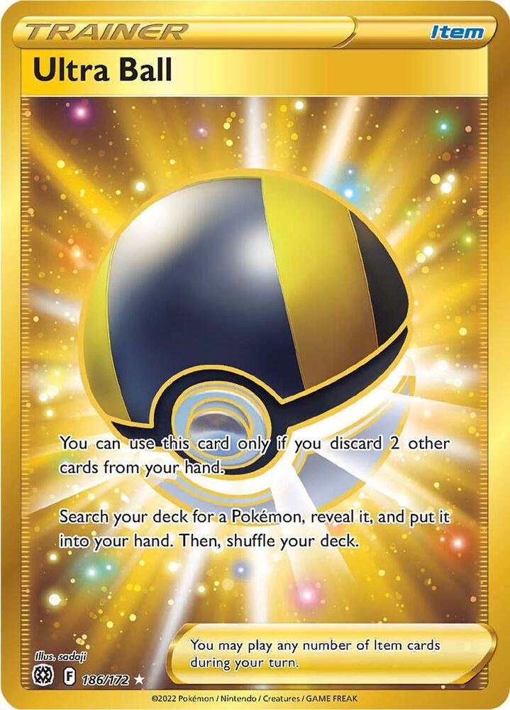 Ultra Ball 186/172 Holofoil — Brilliant Stars Pokémon card