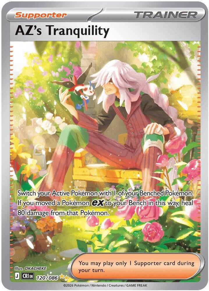 AZ's Tranquility 120/086 Holofoil — Chaos Rising Pokémon card