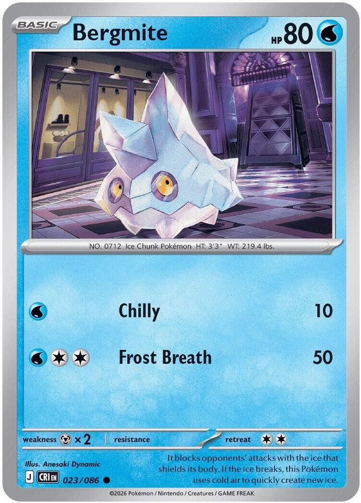 Pokemon - Chaos Rising - Bergmite - 023/086 - Normal