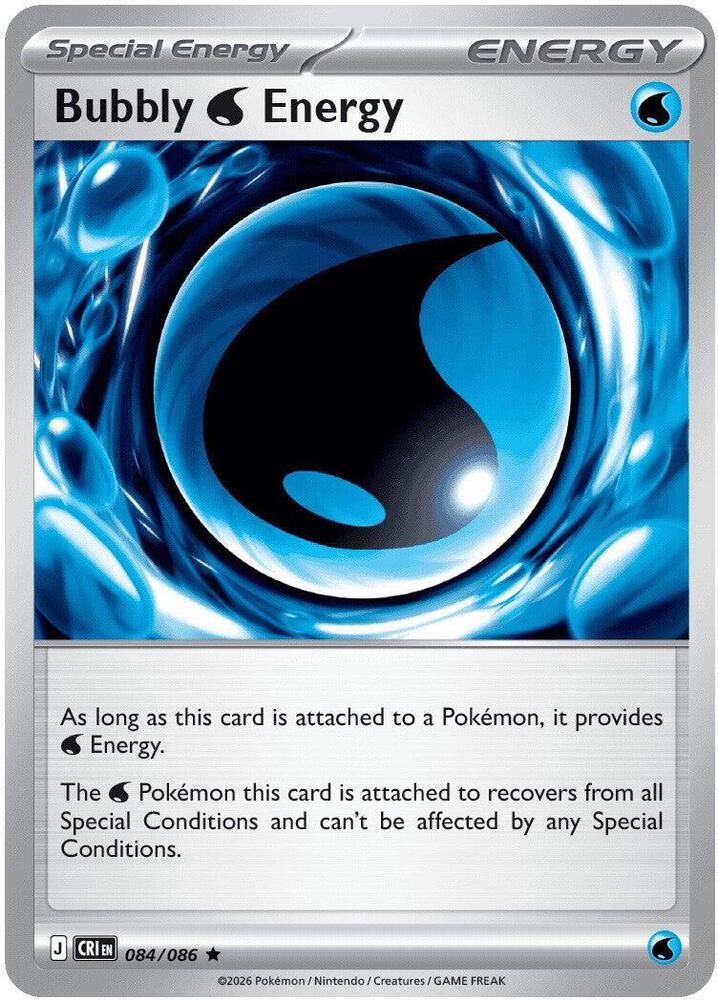 Pokemon - Chaos Rising - Bubbly W Energy - 084/086 - Holofoil