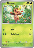 Chespin 005/086 Reverse Holofoil, Chaos Rising Pokémon card