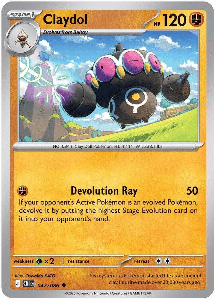 Pokemon - Chaos Rising - Claydol - 047/086 - Normal