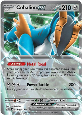 Cobalion ex 064/086 Holofoil — Chaos Rising Pokémon card