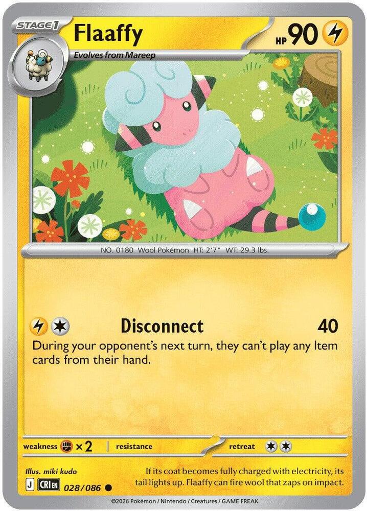 Pokemon - Chaos Rising - Flaaffy - 028/086 - Normal
