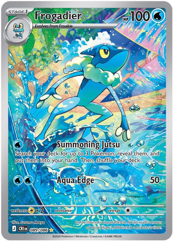 Frogadier 089/086 Holofoil — Chaos Rising Pokémon card