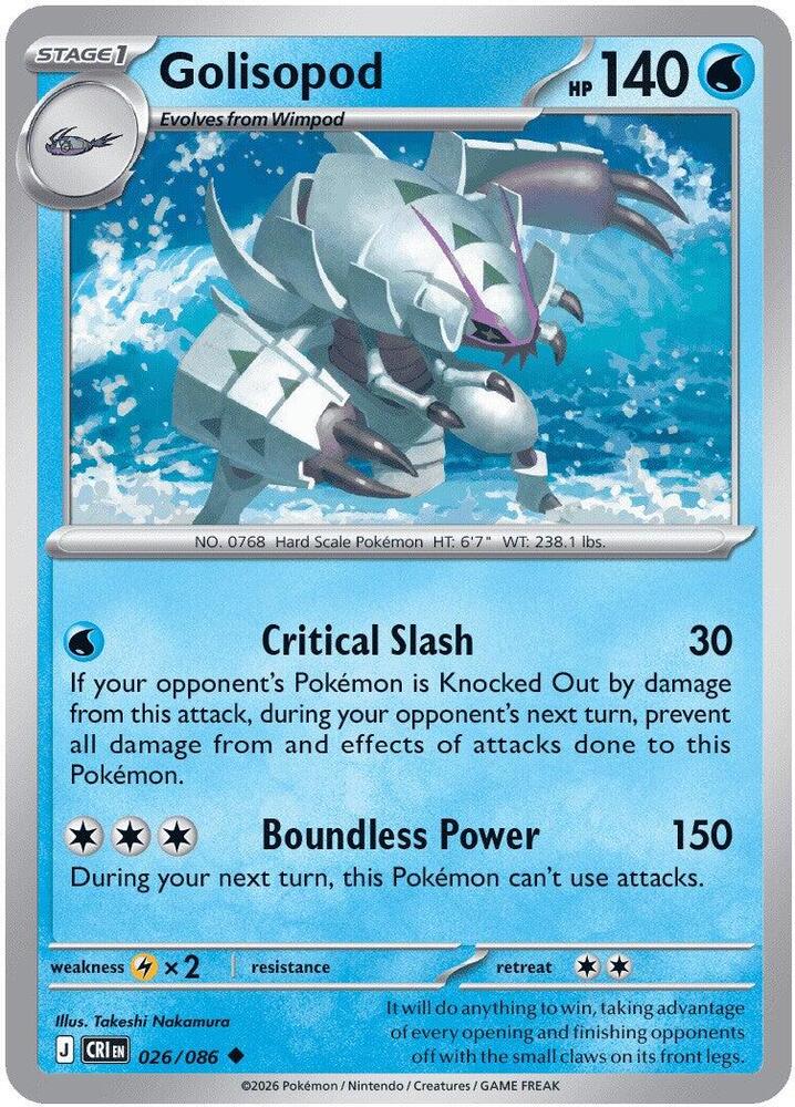 Pokemon - Chaos Rising - Golisopod - 026/086 - Normal