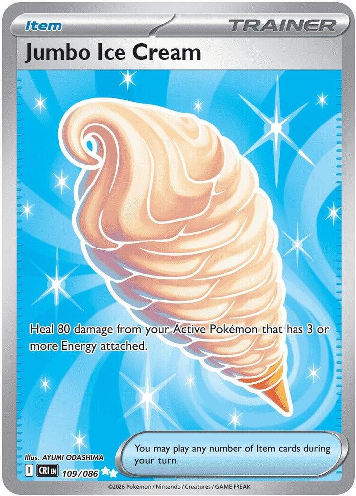 Jumbo Ice Cream 109/086 Holofoil — Chaos Rising Pokémon card