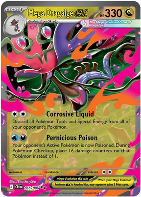 Mega Dragalge ex 065/086 Holofoil — Chaos Rising Pokémon card