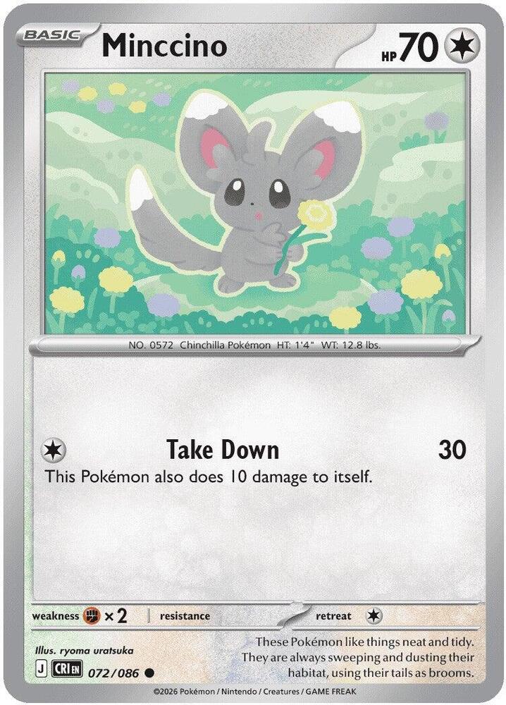 Pokemon - Chaos Rising - Minccino - 072/086 - Normal