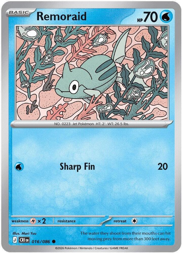 Pokemon - Chaos Rising - Remoraid - 016/086 - Normal