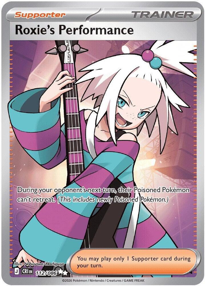 Roxie's Performance 112/086 Holofoil — Chaos Rising Pokémon card